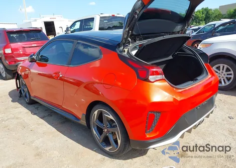 2019 Hyundai Veloster Turbo Ultimate from USA, damaged, VIN KMHTH6AB7KU014591